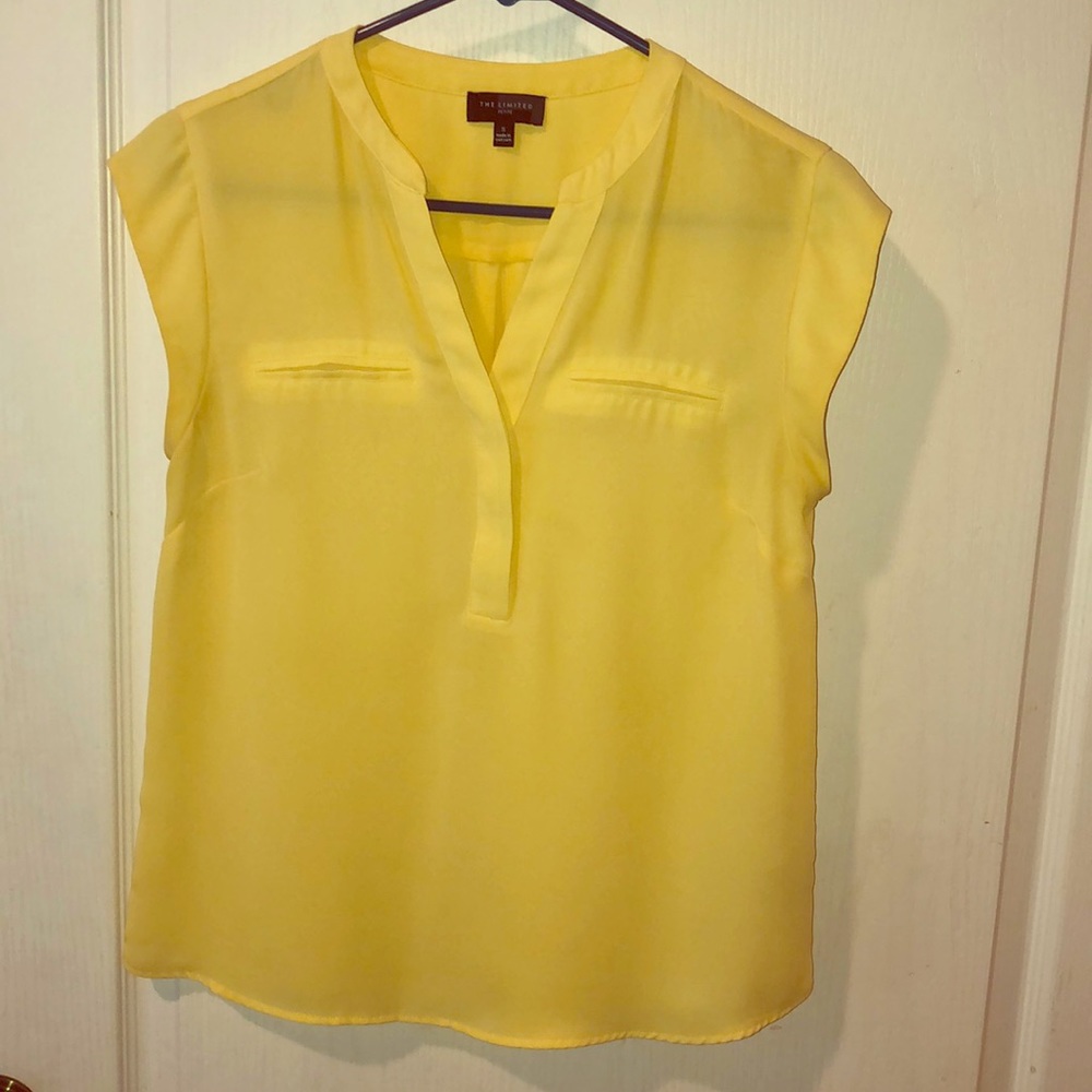 The Limited Small petite bright yellow blouse